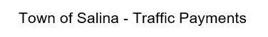 Town of Salina- Traffic Payments